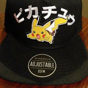 Pokemon Pikachu Snapback Hat. OSFM
